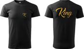 Pánské tričko King | Velikost: XS | Černá