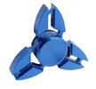 Kovový Fidget Spinner Shuriken, modrý