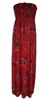 Dámské dlouhé šaty | Velikost: Uni | Červená