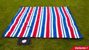 Pikniková deka pruhovaná 200x200 cm s termoizolační vrstvou