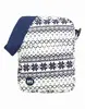 Flight Bag Fairisle Navy/White