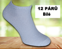 12 párů ponožek | Velikost: 35-38 | Bílá