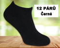 12 párů dámských ponožek | Velikost: 35-38 | Černá