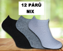 12 párů dámských ponožek - Mix | Velikost: 35-38