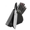 BerlingerHaus® - 6dílná sada nožů s dřevěným stojanem - černý