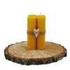 4-dielny Darčekový set točených sviečok slovenskej výroby (12 x 3,5 cm)