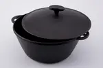 Litinový hrnec 28 cm s poklicí 5,5 l Zhemax Eco pan