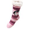 Teploučké domácí ponožky - tučňák | Velikost: 35-38 | Světle Růžová
