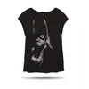 Dámské tričko Batgirl stripes | Velikost: XS | Černá
