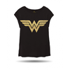 Dámské tričko Wonder Woman Glitter | Velikost: XS | Černá