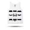 Dámské tílko Batman Icons | Velikost: XS | Bílá