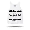 Pánské tílko Batman Icons | Velikost: S | Bílá