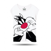 Dámské tričko Sylvester on White | Velikost: XS | Bílá