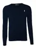 Ralph Lauren Svetr V-NECK Dark Navy (White Pony) | Velikost: XL | Modrá