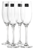 Sada 4 flétnových sklenic na šampaňské Royal Worcester