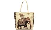 Dámská taška | Béžová, indický slon