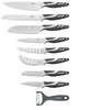 9dílná sada nožů a škrabky - BL-2102 šedo-bílé