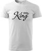 Pánské tričko KING | Velikost: XS | Bílá