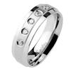 OPR1440 Ocelový prsten - zirkony | Velikost: 52