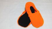 Nahřívací papuče, zářivě oranžovo-černé | Velikost: 36 až 40