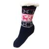 Teploučké domácí ponožky - sobík | Velikost: 35-38 | Tmavě modrá