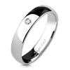 OPR1404 Ocelový prsten - zirkon | Velikost: 48