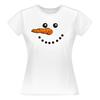 Dámské tričko „Sněhulák Karotel“ | Velikost: S | Bílá
