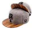 Snapback Zebrano – šedá