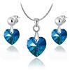 Ocelový set Xilion Hearts - Bermuda Blue