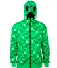 Mikina Minecraft - Creeper Hoody Kostka | Velikost: M | Zelená