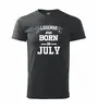 Legends are born in July | Velikost: XS | Černá