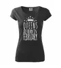 Queens are born in February | Velikost: XS | Černá