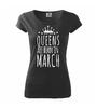 Queens are born in March | Velikost: XS | Černá