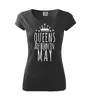 Queens are born in May | Velikost: XS | Černá