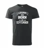 Legends are born in September | Velikost: XS | Černá