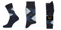 19V69 Italia Ponožky BUSINESS 5-Pack Navy-Blue (C171) | Velikost: 39-41 | Modrá