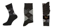 19V69 Italia Ponožky BUSINESS 5-Pack Black-Grey (C173) | Velikost: 39-41 | Černá