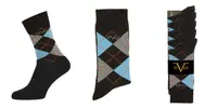 19V69 Italy Ponožky Business 5-Pack Dark Black-Blue (C180) | Velikost: 39-41 | Černá