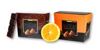 Belgické truffles - 12 ks mix (hořké a pomerančové)