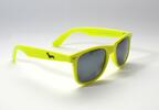 Fosforově žluté brýle Kašmir Wayfarer Retro - skla tmavá