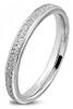 SL31 stříbrný třpytivý ocelový prsten s drsným pískováním | Velikost: 52