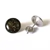 Náušnice Galactic Buttons - Black Gold
