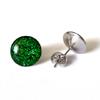 Náušnice Galactic Buttons - Emerald