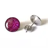 Náušnice Galactic Buttons - Fuchsia