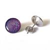 Náušnice Galactic Buttons - Milky Violet