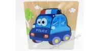 Dětská dřevěná skládačka POLICIE