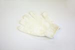 2x bílá peelingová rukavice