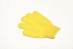 2x žlutá peelingová rukavice