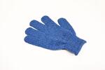 2x modrá peelingová rukavice