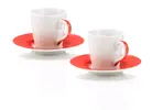 Sada 2 hrníčků a podšálků na espresso - Bialetti